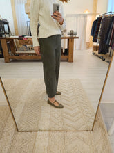 Carica l&#39;immagine nel visualizzatore di Gallery, Panta LONDRA velluto verde militare