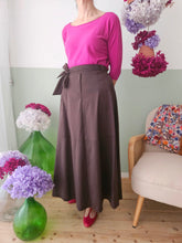 Carica l'immagine nel visualizzatore di Gallery, Gonna FIOCCO cioccolato