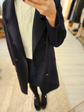 Carica l&#39;immagine nel visualizzatore di Gallery, Cappotto Blu lana- vestibilità morbida