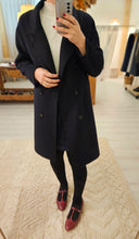 Carica l&#39;immagine nel visualizzatore di Gallery, Cappotto Blu lana- vestibilità morbida