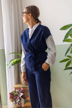 Carica l'immagine nel visualizzatore di Gallery, pantalone DRITTO blu