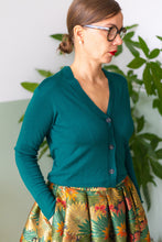 Carica l'immagine nel visualizzatore di Gallery, cardigan SCOLLO V verde gucci