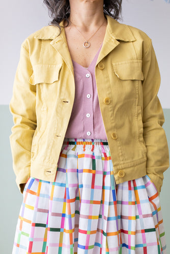 Giubbino GIALLO tela cotone