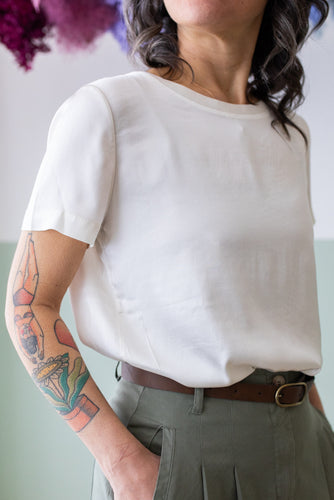 Maglia BASIC viscosa latte
