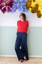 Carica l&#39;immagine nel visualizzatore di Gallery, pantalone PALAZZO blu