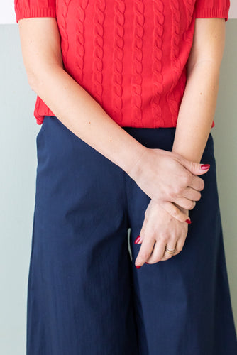pantalone PALAZZO blu