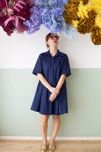 Carica l&#39;immagine nel visualizzatore di Gallery, vestito BLU cotone