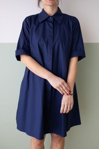 vestito BLU cotone