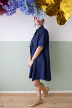 Carica l&#39;immagine nel visualizzatore di Gallery, vestito BLU cotone