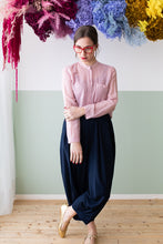 Carica l&#39;immagine nel visualizzatore di Gallery, Camicia COREANA seta cotone rosa antico