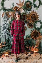 Carica l&#39;immagine nel visualizzatore di Gallery, Panta gonna BOLOGNA tartan rosso