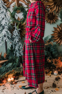 Panta gonna BOLOGNA tartan rosso