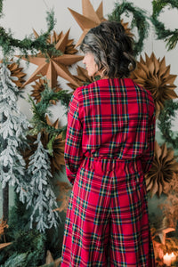 Panta gonna BOLOGNA tartan rosso