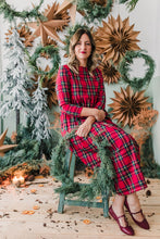 Carica l&#39;immagine nel visualizzatore di Gallery, Vestito FIRENZE Tartan rosso