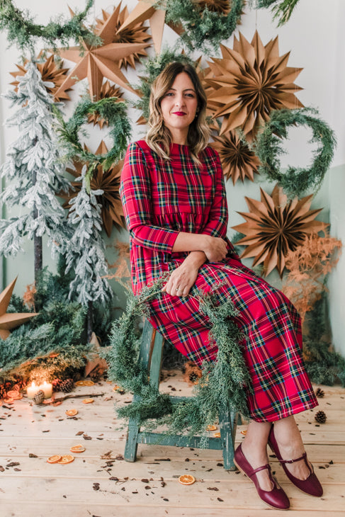 Vestito FIRENZE Tartan rosso