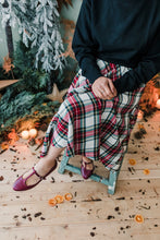 Carica l&#39;immagine nel visualizzatore di Gallery, Gonna ZANTE / MARSIGLIA tartan base bianca