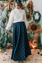 Carica l&#39;immagine nel visualizzatore di Gallery, Gonna MARSIGLIA tartan base blu