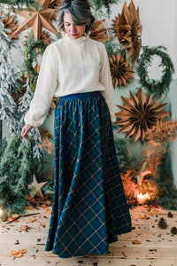 Gonna MARSIGLIA tartan base blu