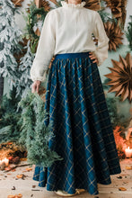 Carica l&#39;immagine nel visualizzatore di Gallery, Gonna MARSIGLIA tartan base blu
