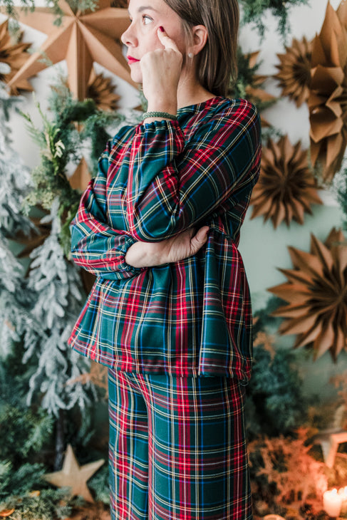 Maglia Verona tartan verdone PURA LANA