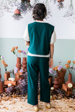 Carica l&#39;immagine nel visualizzatore di Gallery, Panta LONDRA gessato verde