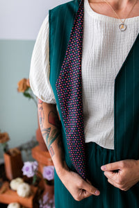Gilet NIZZA gessato verde