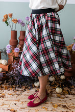 Carica l&#39;immagine nel visualizzatore di Gallery, Gonna ZANTE / MARSIGLIA tartan base bianca