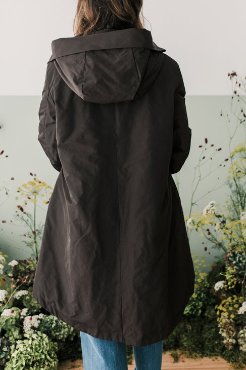 Parca nylon cioccolato