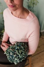 Carica l&#39;immagine nel visualizzatore di Gallery, Maglioncino collo barca viscosa pesca