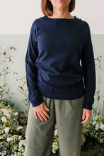 Carica l&#39;immagine nel visualizzatore di Gallery, Maglioncino collo barca viscosa blu o nero
