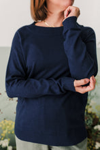 Carica l&#39;immagine nel visualizzatore di Gallery, Maglioncino collo barca viscosa blu o nero