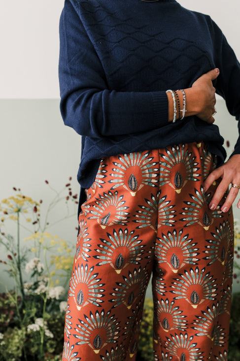 Panta LONDRA cotone stampato