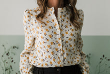 Carica l&#39;immagine nel visualizzatore di Gallery, Camicia fiorellini senape