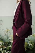 Carica l&#39;immagine nel visualizzatore di Gallery, pantalone bordeux punto milano