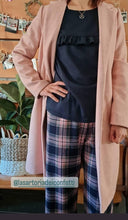 Carica l&#39;immagine nel visualizzatore di Gallery, Pantalone LONDRA tartan blu rosa