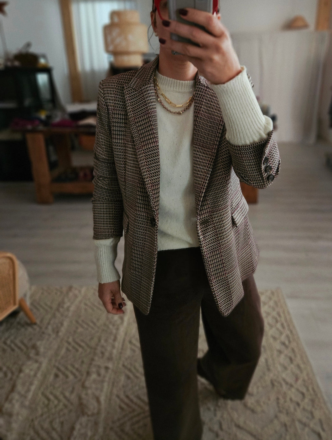 Panta LONDRA velluto cioccolato- ultima M