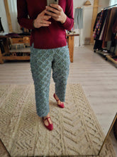 Carica l'immagine nel visualizzatore di Gallery, Pantalone Londra cotone righe lavorate