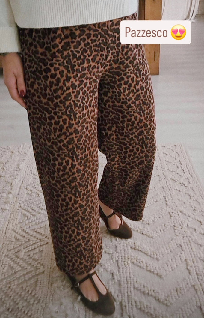 Panta Londra velluto maculato