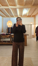 Carica l'immagine nel visualizzatore di Gallery, maglioncino Grigio/ Cioccolato trecce