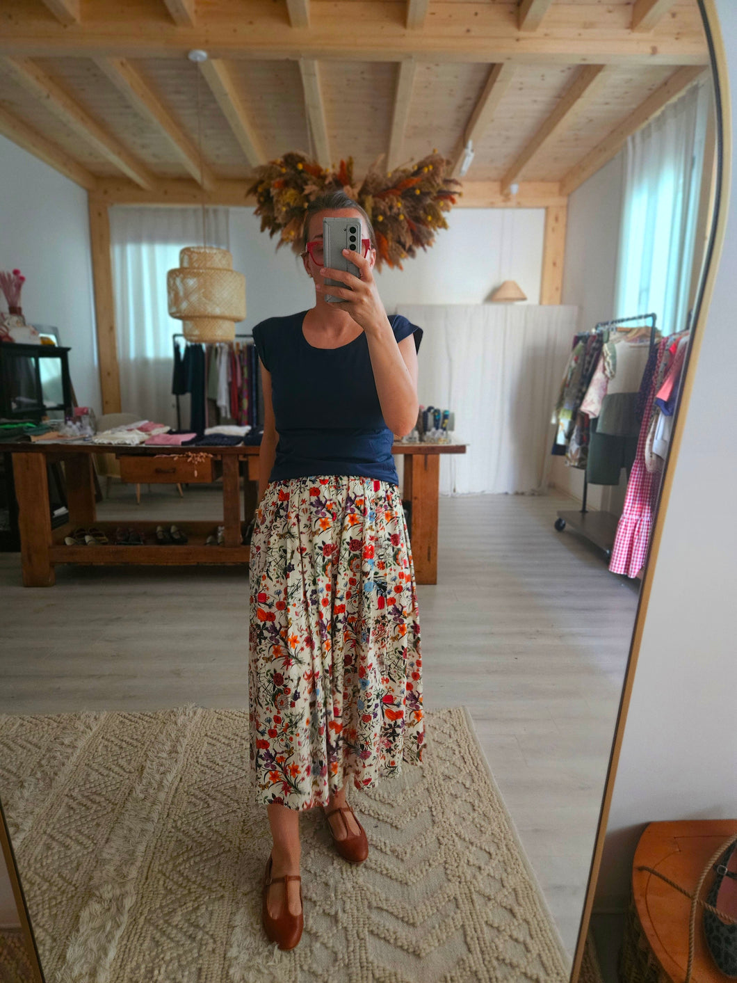 T shirt blu o naturale