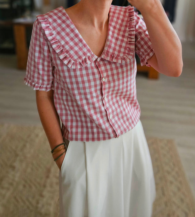 Camicia maxi collo