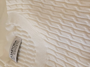 Maglioncino TRECCE bianco
