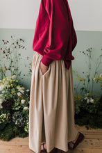 Carica l&#39;immagine nel visualizzatore di Gallery, Gonna FEDE midi velluto panna