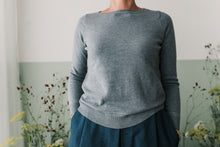 Carica l&#39;immagine nel visualizzatore di Gallery, Maglioncino filo lurex grigio e nero