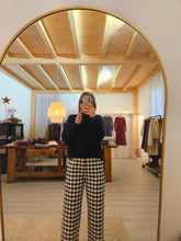 Carica l&#39;immagine nel visualizzatore di Gallery, Panta Londra flanella blu bianco