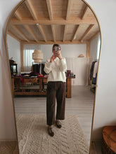 Carica l&#39;immagine nel visualizzatore di Gallery, Panta LONDRA velluto cioccolato- ultima M