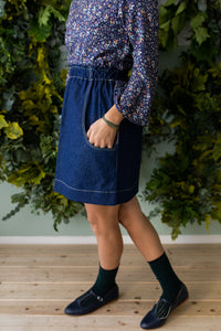 Gonna PRAGA jeans blu scuro