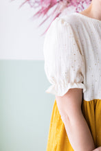 Carica l'immagine nel visualizzatore di Gallery, Vestito NOTO mussola pois oro 2 gusti - TG l