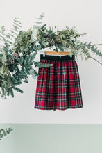 Carica l&#39;immagine nel visualizzatore di Gallery, Gonna VENEZIA tartan rosso natale