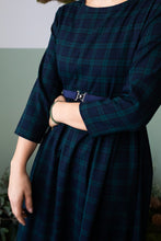 Carica l'immagine nel visualizzatore di Gallery, Vestito LUBIANA Tartan blu/verde